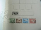 British Commonwealth George Vi Stamps Collection On Leaves In Album