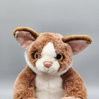 Vintage Lemur Plush Long Tail Zoo Wildlife Stuffed Animal Toy Tan White Cute