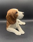 Sandicast Beagle Sculpture Signed Sandra Brue Vintage 1980 s Usa 5  X 10 