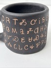 R  Maney Bigmeat Cherokee Nc Folk Art Indian Writing Letters Pottery Mug Cup