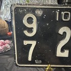 Iowa 1963 Vintage Black white Embossed License Plate Tag 97-2638