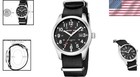Men s Military Watch   Luminous Dial  Nylon Strap  Water-resistant Design