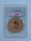 Ck Mint 1 Troy Ounce  999 Fine Copper Round Slabbed Cheetah Family