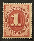 Travelstamps 1891 Us Stamps Scott  j22-1cent Postage Due Mint Mnh Og