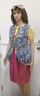 Vintage Rare 1950-60 s Adult Halco Halloween Costume French  Girl Size L