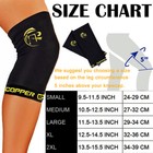 Copper Knee Support Compression Sleeve Brace Sport Joint Pain Relief Arthritis Q