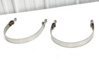Stainless Steel Polish 8 25  X 1 125  Air Tank Straps Peterbilt 378 379 386 389