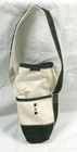 Land s End Single Wine Bottle Tote Canvas Bag Caddy B Monogram Zippered