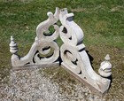 Large Pair Of Antique Victorian Architectural Salvage Wooden Corbels 1870s Lot 3