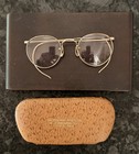 Vintage Wire Rim Eyeglasses 12k Gold Filled  Ful Vue With Case