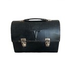 Vintage 1960s Thermos V Victory Black Metal Dome Lunch Box With Thermos  