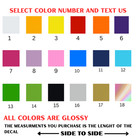 Custom Text Vinyl Lettering Sticker Decal Personalized -any Text - Any Name
