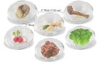 Zion Judaica 6 Mini Passover Seder Plate Glass Dishes - Small  Gold silver 