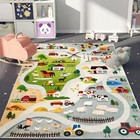 Kids Rug Farm Carpet 3 3x5ft Farmhouse Animal Rug For Boys Girls Room Road Car 