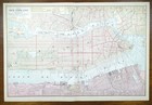 Vintage 1911 New York City Ny Map 22 x15  Old Antique Original Statue Of Liberty