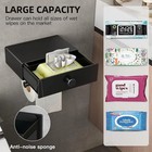 Toilet Paper Holder With Shelf Black Wipes Dispenser For Bathroom Toilet Paper H