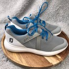Footjoy Fj Flex Golf Shoes Womens 8m Gray white Hybrid Spikeless Sneaker 95727