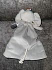 Elephant Lovey Security Blanket Gray Baby Toy Plush
