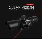 2 5-10x40e Rifle Scope Dual Illuminated Mil-dot Reticle Tactical Red Laser Sight