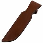 Brown Leather Straight Fixed Blade Knife Sheath Fits 6  Blade