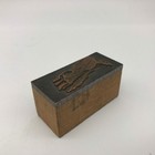 Vintage Printing Letterpress Printers Block Cut Speedboat Cruise Boat Wake Fl   