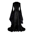 Women Medieval Renaissance Fancy Dress Gothic Witch Hallowen Cosplay Costume Us