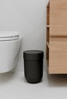 Umbra Touch Waste Can Small Black Trash Can With Lid Compact Design