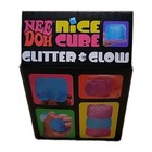 Nee Doh Blue Nice Cube Glitter   Glow Toy Brand New Sealed