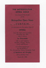 Metropolitan Opera Guild  March 23  1940  Curtain Sample To Commemorate   