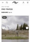 Peak Design Pro Tall Carbon Fiber Tripod With Ball Head   Black