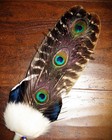 Native American Turkey   Peacock Smudge Fan Ceremonial