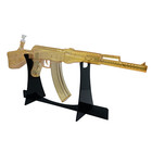 Get Lost Ak47 Glass Water Pipe Glass Bong  gold 