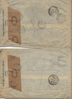 Palestine 1941 Two Jaffa Registered Barclays Bank Covers Registered Cancels   La