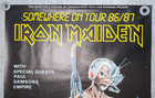 Rare Original Iron Maiden  somewhere In Time  1986 Poster Sheffield City Hall