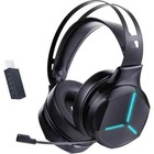 Bluetooth Gaming Headset With Rgb Mic  Ps5 Xbox Switch Pc  Noise Cancel  Low Lag