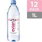 Evian Natural Spring Water  33 8 Fl Oz  Bottles  2 Packs Of 6 