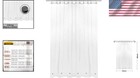 72x80 Extra Long Shower Liner - Clear Waterproof Design With Rustproof Grommets