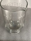Vintage Princess House Footed Martini Clear Glass Pour Spout Pitcher Barware