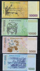 South Korea Set 4 Pcs 1000 5000 10000 50000 Won P 54 55 56 57 Unc New Banknotes