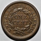 1856 Braided Hair Coronet Large Cent