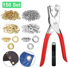 150pack Grommet Eyelet Pliers Kit Grommet Tool Kit For Leather belt shoes crafts