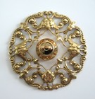Dollhouse Doll House Miniature Antique Finish Brass Ceiling Medallion 