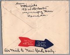 1935 Canada Air Mail Via New York Ss Europa Ship To Haifa Palestine Cover