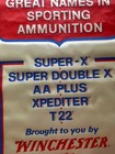 Vintage Winchester Rifle Ammunition Banner