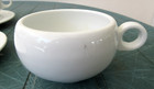 Front Of The House 9 Oz Porcelain Monaco 4 Coffee Cups Dcs026whp23   6 Saucers