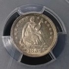 1854 Half Dime Pcgs Ms63