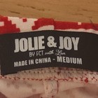 Jolie   Joy Women s Leggings M Fair Isle Christmas Red White Ankle Winter