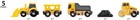 Brio World Construction Vehicles For Kids Age 3 Years Up - Wooden Railway Train 