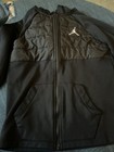 Jordan Boys Black Hooded Full Zip Fleece Track Jacket M  10-12  Jumpman