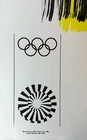 Hans Hartung 72 Munich Olympic Poster Original Art Vintage 25 x40   E2